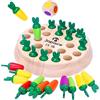 Japace Carota Memory Gioco per Bambini, Giocattoli Educativo Montessori Gioco Bambino per Allenare Memoria e Pensiero Logico, Regalo Giochi da Tavolo Famiglia per 3 4 5 6+ Anni Bimbo Bimba
