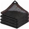 ZOZIJIU Telo ombreggiante - Rete ombreggiante da giardino con occhielli Copertura parasole esterna per pergola Piante da patio Serra Pollaio nero Tasso di ombreggiatura del 90%(2x6m)