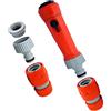 Siroflex 4760/AS Set Lancia Doccetta e Raccordi Rapidi Made in Italy - Kit Irrigazione Giardino con Presa Rubinetto 1/2 e 3/4, Attacco Rapido Universale per Tubo Acqua