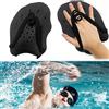 GEFIRE Pagaia Manuale da Nuoto, Pagaia da Nuoto Unisex per Nuoto Pagaia per Nuoto Mano, Paddle da Palette Professionale Accessori per l'esercizio in Piscina per Adulti e Bambini Unisex (Nero)