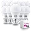 VIP LED SET di 10 LAMPADINE LED GOCCIA A60, Attacco E27, (LUCE CALDA 3000K, 10W)