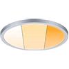Paulmann 92992 Pannello LED lampada da incasso Areo VariFit IP44 dimmerabile su 3 livelli 230mm tondo 1x16 Watt cromo opaco plastica 2000 K