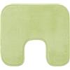 Gözze - Tappetino da Bagno Antiscivolo Premium, Con Incavo per WC, RIO, 100% Microfibra, Ideale per il WC grazie all'Incavo, 100% Microfibra, 50 x 45 cm - Limone
