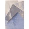 Agnella Diverse Folds - Tappeto per soggiorno, 100% lana neozelandese, tessuto con tecnologia Wilton, stile moderno, vintage, retrò, 133 x 180 x 1,20 cm, colore: azzurro