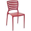 Tramontina Sedia Sofia in plastica, sedia in polipropilene, rosso, 515 x 435 x 825 mm