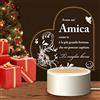 HooJtny Regalo Amica Compleanno, Regali Amica Speciale Originale, Luce notturna a LED in Acrilico Inciso