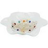 Sospiri Venezia Svuotatasca Piatto Soprammobile Ciotola Albero della Vita Vetro Murano Decorato Murrine e Foglia Oro Idea Regalo Realizzato a Mano Made Italy (19X19 cm)