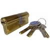 TESA ASSA ABLOY T6353030L Cilindro europeo T60, 30 x 30 mm, finitura ottone, per serrature a profilo europeo per porte residenziali e commerciali, installazione semplice dall'esterno con una sola vite