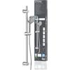 EISL DX5082CSB PARMA - Set di aste per doccia, con asta doccia, 70 cm, soffione doccia con tubo e supporto, 8 funzioni, asta doccia con doccia, cromato