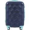 W WINGS Wings - Borsa da viaggio leggera con ruote e manico telescopico, blu navy, S, valigetta, blu navy, s, valigetta