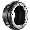 NEEWER Adattatore di montaggio obiettivo compatibile con obiettivo Nikon AI/F/G su Fuji X Fujifilm X serie fotocamera X-T2 X-T5 X-T20 X-Pro3 X-Pro2 ecc., nero opaco, messa a fuoco manuale, AI (G)- FX