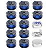 YWTESCH 15 Pezzi Filo Tagliabordi Bobine Adatto per Ryobi One + 18V 24V 40V Tagliabordi,Ø1.65mm e 3.4m Lunghezza AC14RL3A Sostituzione Rocchetto Filo Tagliabordi(12 Bobine Tagliaerba,3 Copertura Bobina)