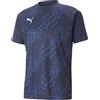 PUMA Teamliga Graphic Jersey, Maglietta da Calcio Uomo, Navy Bianco, M
