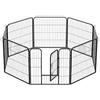 RETELANDIA L'OUTLET DELLE RECINZIONI Recinto modulabile per cane, gatto, cuccioli per interni esterni h cm 80. Recinzione per animali domestici. Gabbia pieghevole in diverse forme 8 pannelli cm 80x80