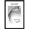 FRAMO Cornice foto 35 x 50 cm in legno massello | nero lucido | Colore/dimensione selezionabile | cornici per manifesti | Puzzle | Poster | N°072