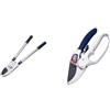 Spear & Jackson 8290RS Razorsharp Advance - Troncarami a incudine e cricchetto telescopico per lavori pesanti & 6358RS Razorsharp - Cesoie a incudine e cricchetto