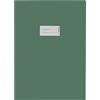 HERMA 5535 copertine per quaderni, formato A4, in carta verde, 10 pezzi, con campo per scrivere in carta estremamente resistente e colori intensi, set per quaderni scolastici, colorati