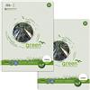 Staufen Green college pad - DIN A4, 9 mm a righe, 2 blocchetti da 80 fogli ciascuno, 4 fori, 60 g/m² carta riciclata
