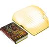 QXMGCBOK Lampada da libro Colori chiari multipli Lampada a drago goffrata Luce notturna a LED Compleanni e regali di Natale per donne, uomini e bambini (Mini Elk Book Lamp, Luce a tre colori)