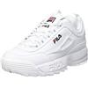 Fila Disruptor Teens, Scarpe da Ginnastica Unisex - Bambini e Ragazzi, Bianco, 37 EU