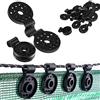 Ruikdly 50PCS Clip Speciale Con Occhiello Clip di Fissaggio per Rete Parasole Nero clip per telo ombreggiante per Rete Parasole、Rete Anti Uccelli、Rete da Giardino