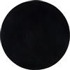 Gözze - Tappetino da Bagno Rotondo e Antiscivolo Premium, RIO, 100% Microfibra, 100% Microfibra, Ø 110 cm - Nero