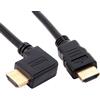 Cavo 3 metri HDMI 1.4 30AWG spinotti a 90° 19 pin placcati oro