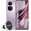 OPPO Reno10 Pro Smartphone 5G, AI Tripla Fotocamera 50+32+8MP, Selfie 32MP, Display 6.7 120HZ AMOLED, 4600mAh, RAM 12GB (Esp 24GB) + ROM256GB, Supporto Auto, Versione Italia, Colore Glossy Purple