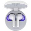 LG Tone Free FN6 White Cuffie True Wireless Bluetooth Meridian Audio con custodia