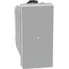 BTicino Pulsante assiale 1P (NO) 10A MatixGo Bticino JG4055 silver 250Vac - illuminabile