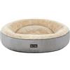 Feandrea Cuccia per Cani, a Forma di Ciambella, 70 cm, Grigio Chiaro PGW070G01
