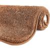 GONICVIN Tappeto da bagno, 50 x 80 cm, soffice microfibra assorbente, antiscivolo, lavabile in lavatrice, tappeto da bagno, doccia e bagno (marrone chiaro) (Rug-Tan58)