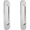 MOROBOR Maniglie ovali autoadesive per porte scorrevoli, 18 cm, 2 pezzi, in acciaio spazzolato, in lega di alluminio, maniglia senza punzonatura, per porte scorrevoli, finestre, armadi