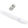V-TAC TUBO A LED NANOPLASTICA 18W BIANCO CALDO 120CM CHIP SAMSUNG NON RUOTABILE VT-121 -LED21653