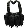 Gilet tattico militare Corpetto Light Chest Rig multifunzione nero