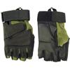 ROYAL Guanti softair otudoor Verdi tattici half cordura + rinforzo ecopelle L