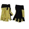 ROYAL Guanti Softair Outdoor TAN neri mezze dita tessuto tecnico regolabili L