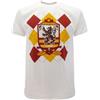 AnticaPorta T-shirt Harry Potter stemma della casa di Grifondoro Gryffindor bianca