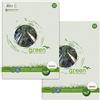 Staufen Green college pad - DIN A4, 5 mm a quadretti, 2 blocchetti da 80 fogli ciascuno, 4 fori, 60 g/m² carta riciclata