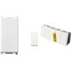 Vimar 0R14013 Plana Invertitore 1P 16 AX 250 V, illuminabile, tasto sostituibile, bianco & Plana 0T14004 Deviatore 1P 10 AX 250 V~, 5 pezzi, illuminabile, tasto sostituibile