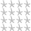 SUNNYCLUE 1Scatola 100pezzi Ciondolo Stella Marina Argento 316 ciondoli Mare In Acciaio Inossidabile Oceano Animale Spiaggia Estate Hawaii per Creazione di Gioielli Ciondoli Collana Fai Da Te Orecchin