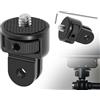 KAPSING 1/4 di pollice rotazione di 360 ° montaggio treppiede filettatura adattatore fotocamera accessori compatibile con Gopro casco Mount moto compatibile con Insta 360 x2 x3