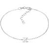 Elli Armband Damen Anhänger Buchstabe K Basic in 925 Sterling Silber