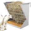 MUALROUS Mangiatoia per Fieno a Parete 2 in 1 per Capre, Cavalli, Pecore e Bestiame - per Cereali e Fieno
