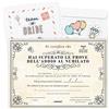 KAÏDENSÏ Gadget Addio al Nubilato - Pergamena Hai Superato le Prove - Team Bride Accessori - Certificato Regalo Divertente per Futura Sposa