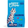 Edgard Cooper Edgard & Cooper Crocchette Gatto Sterilizzato, Adulto, (Salmone, 2kg), Pesce fresco e proteine di qualità, veri ingredienti per gatti, crocchette per gatti sterilizzati e attivi
