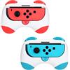 DLseego Controller Mano Impugnature Compatibile con Modello Switch&Switch OLED,Anti-resistente JoyCon Supporto per Controller,2 Confezioni Impugnatura Grip Controller Gioco Confortevole,Blu e Rosso