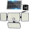 Realky Really Luce Solare Led Esterno con Sensore di Movimento, Faretto Led Esterno con Pannello Solare con 301LED 3000mAh IP65 Impermeabile per Giardino Garage