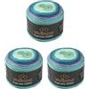 Wollbiene Cupcake Glitter Simli, 3 gomitoli di lana da 150 g, 450 g, per lavorare a maglia e all'uncinetto, lana turca, colori sfumati (3090, blu, turchese, verde)