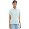TOM TAILOR Le signore Polo 1035715, 30463 - Dusty Mint Blue, XL